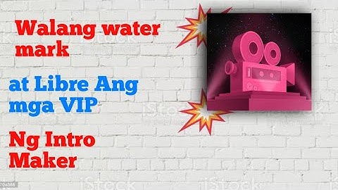 how to remove intro maker watermark