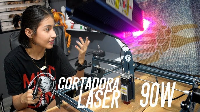 Grabadora láser SCULPFUN S9, máquina cortadora de grabado láser CNC de alta  precisión con efecto de