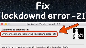 How To Fix Error Connecting To Lockdownd Error -21 Checkra1n