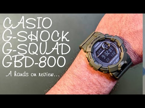 Casio GBD-800 G-Shock G-Squad digital watch - hands on review - YouTube