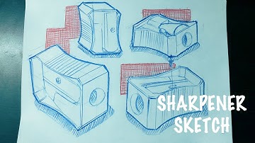Product design sketching How to sketch sharpener !