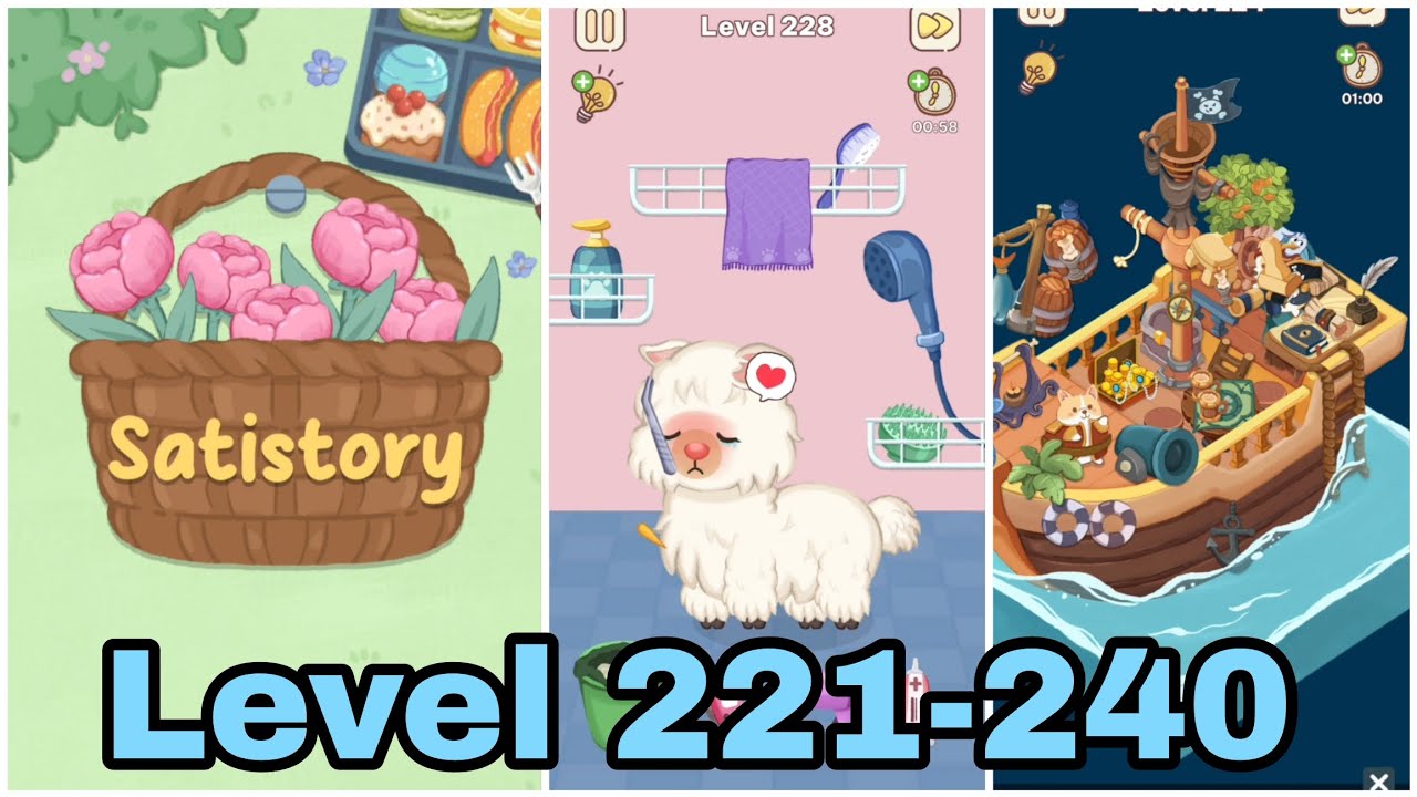 Satistory-Tidy up Level 221-240 ASMR Gameplay Walkthrough 
