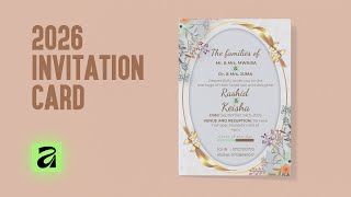 Create Elegant Invitation Card Design in Affinity Designer | Full Tutorial  #AffinityTutoria screenshot 2