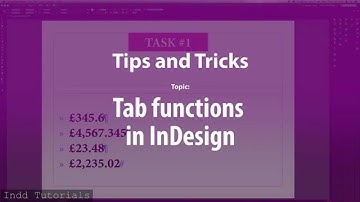 InDesign Tips and Tricks (TAB secrets)  – Tutorial (Full HD)