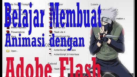 Tutorial Adobe flash CS6 untuk pemula