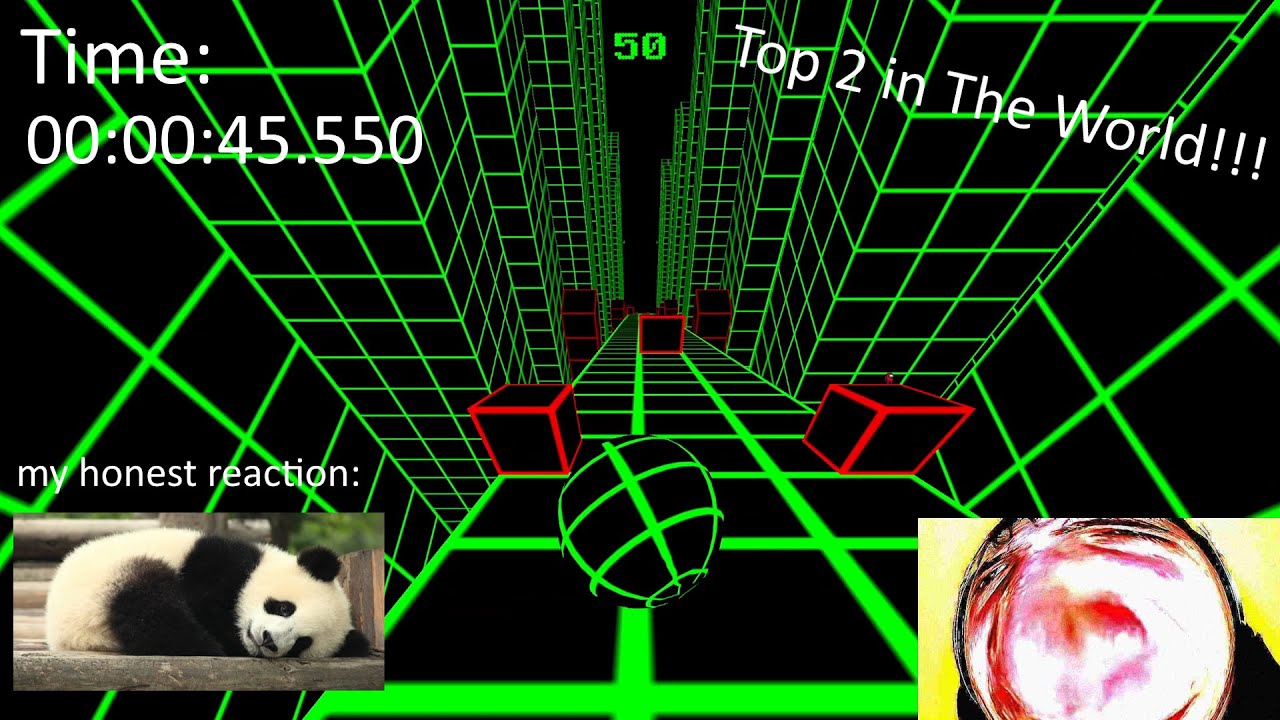 Slope Speedrun to 50 Points in 45s 550ms - NEW PB (Still Top 2 in the World)