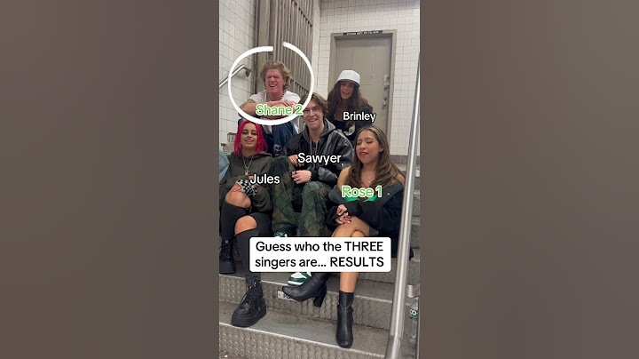 Guess who the THREE singers are… RESULTS