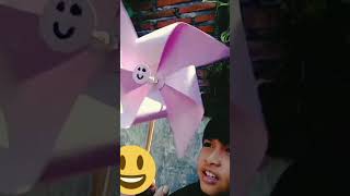 Kincir Angin Kertas #kincir #kincirangin #diy #shortvideo #kotamalang