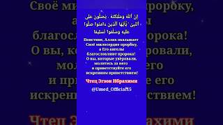 Красивое чтение Корана. Чтец "Эгзон Ибрахими,, Сура 33 Аль-Азхаб ( Сонмы) 56-й Аят. #религия #коран