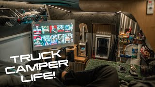 Dinner & Movies! | Truck Camper Life...