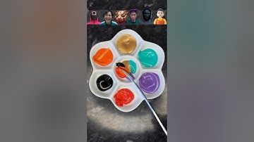 Guess the mixed colors of Squid Game 2  #squidgame2 #squidgame #colormixing #satisfying #asmr