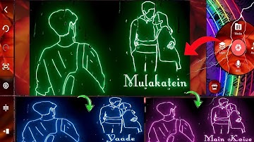 Trending Glow ➕ Raindrops Status Editing in Hindi || Kinemaster New Style Lyrics Editing