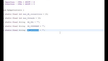 HOW TO MAKE UPPERCASE  LOWERCASE IN ECLIPSE USING SHORTCUTS