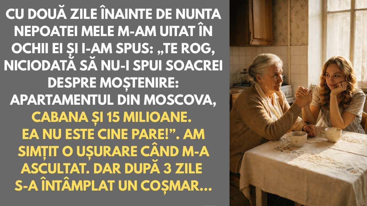 Să nu-i spui soacrei despre moștenire. După 3 zile am înțeles de ce mă avertizase bunica.