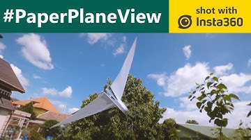 Paper Plane View | Paper Airplane FPV Video with Insta360 One X | Gaba_VR