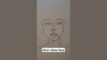 How i draw faces 🤔#drawing #skecthing #tutorial