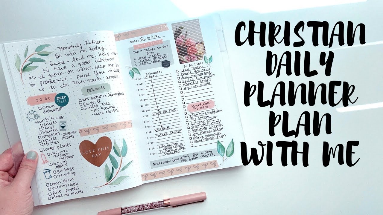 Daily Planner Plan with Me | Creative Faith & Co. - YouTube