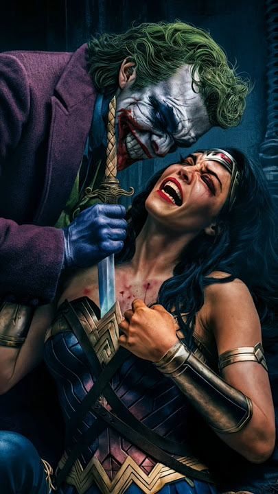Joker killed Wonder Woman #epicbattle #marvel #epicfight #comicbookcompany #avengers #spiderman