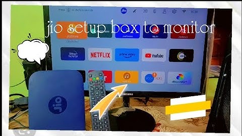 how to connect jio setup box with monitor 🫡👍