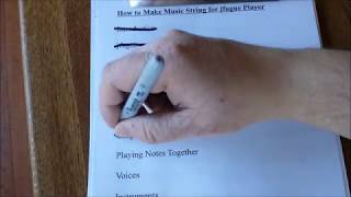 How to Make Music String for jfugue Player