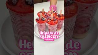 HELADOS DE SALPICÓN 🍍🤩 son IDEALES para VENDER ✅🍦🤑 #shortsfood #heladosdesalpicon