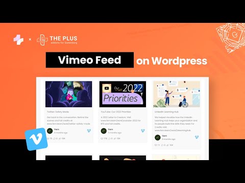 How to Add Vimeo Channel Feed on WordPress | Gutenberg Blocks