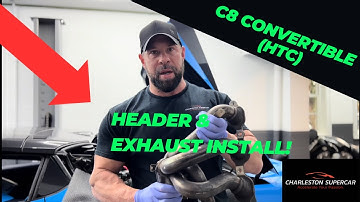 C8 Convertible Header & High Flow Cat Install