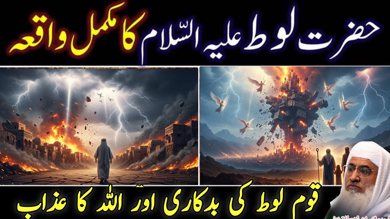 حضرت لوط علیہ السلام کی قوم پر اللہ کا عذاب | قومِ لوط کا انجام کیسے ہوا؟ | مولانا شیخ ادریس صاحب