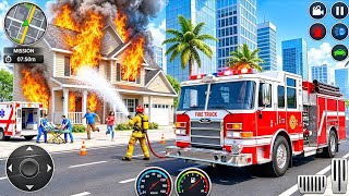 Simulatore di Salvataggio con Autopompa 3D - Guida Ambulanza Emergenza 911 USA - Gameplay Android screenshot 4