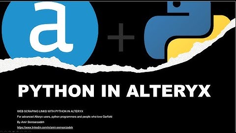 Python In Alteryx: Web scraping  in  less than 10 lines of code