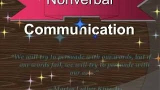 PPT on nonverbal communication