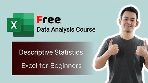 How to use Descriptive Statistics in Microsoft Excel: Part 1 | Data Analysis in Excel