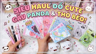 🐰 MỞ HỘP COMBO GẤU PANDA & THỎ BÉO | Unboxing the Cutest Panda & Bunny Set ✨#hinhdan #sticker #diy