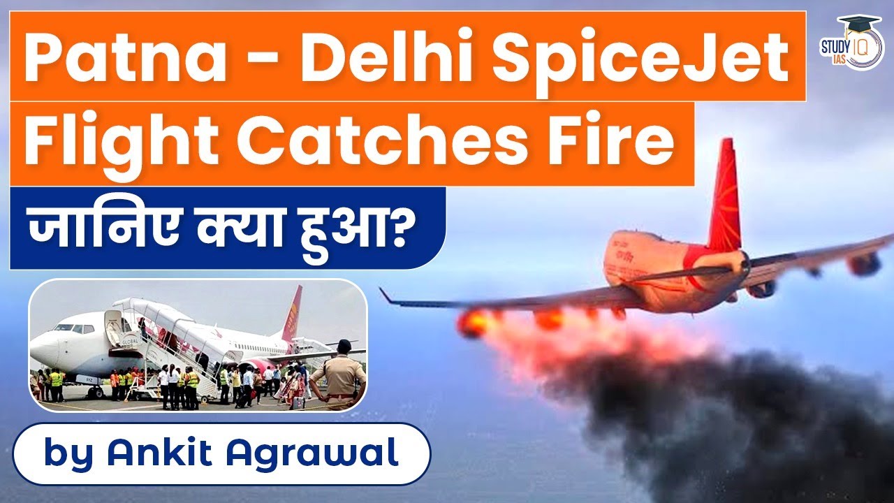 PatnaDelhi SpiceJet plane makes emergency landing after engine catches