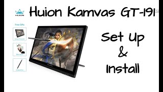 Huion Kamvas GT-191 - Set up and Install