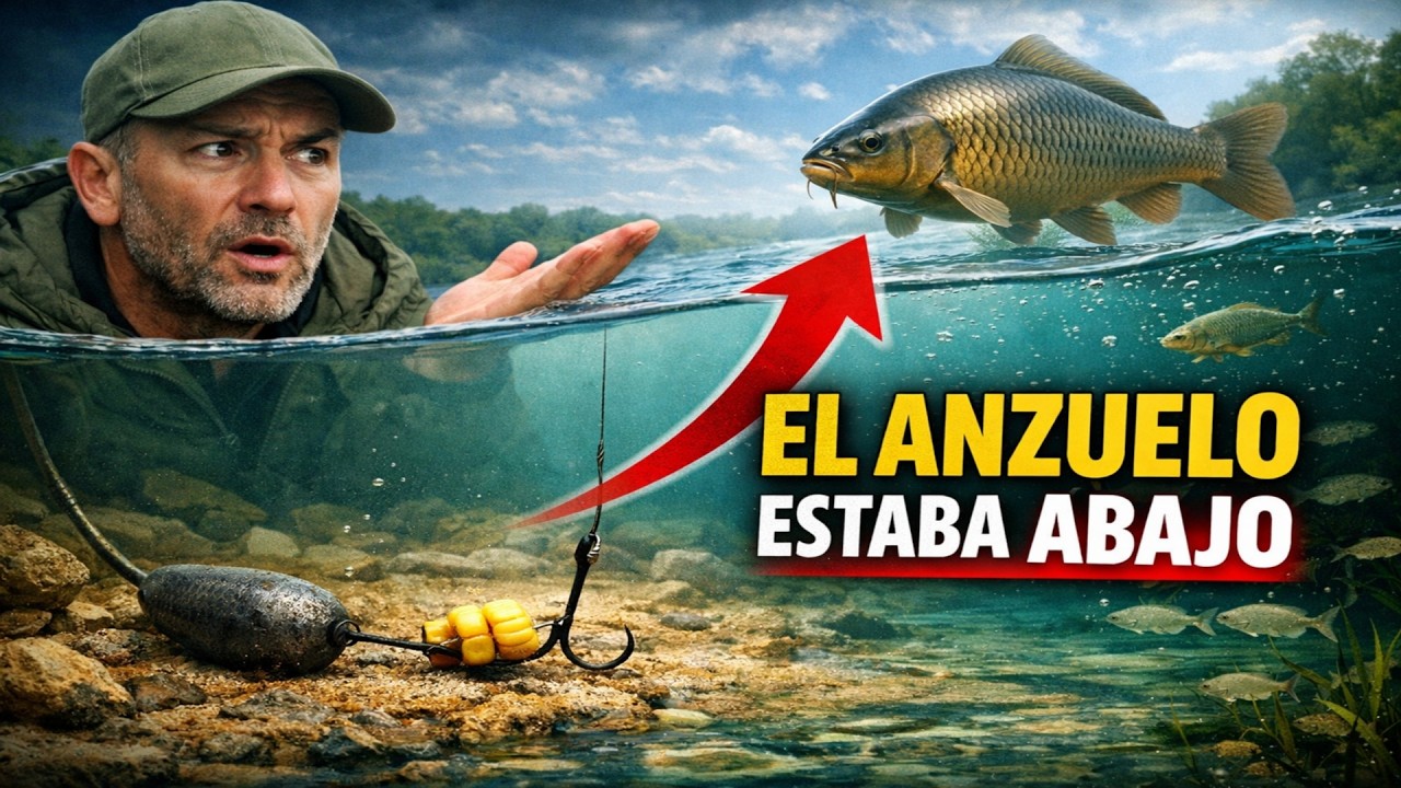 Tu cebo en el fondo y el pez a media agua: El error que te cuesta las mejores capturas.