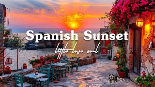 Sunset Seaside Cafe Ambience in Spain - Sweet Spanish Music | Bossa Nova Music for Relax, Study