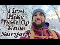FIRST FAMILY HIKE AFTER KNEE SURGERY | Utah Frozen Waterfall | The Dope Festive Family