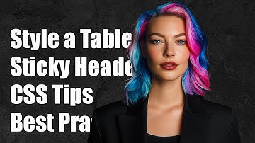 How to Style a Sticky Table Header: CSS Tips and Best Practices