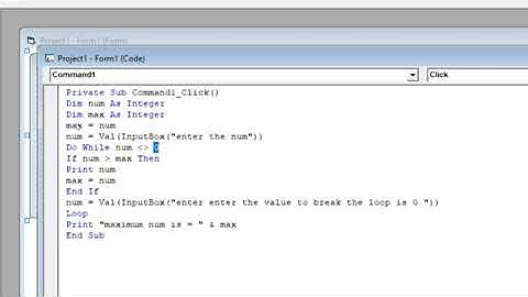 write a VB program that should take 10 number from user and display the maximum number among them
