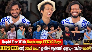 Rapid Fire | Hipster Gaming | KMC Komban | First Interview | Bootcamp | Parvathy | Milestone Makers