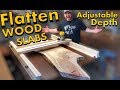 How to Flatten Wood Slabs | Woodworking | DIY Project | Live Edge