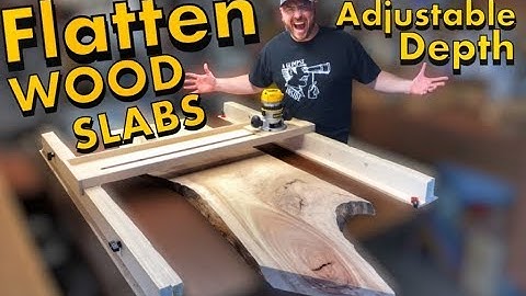 How to Flatten Wood Slabs | Woodworking | DIY Project | Live Edge
