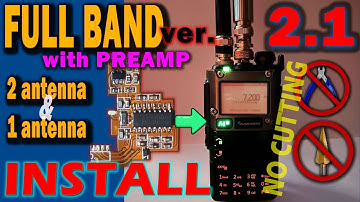 HF FULL BAND Mod. v2.1 w/ PREAMP - INSTALL - Quansheng UV-K5 (Si4732 chip)