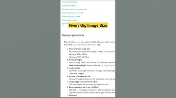 Fiverr Gig Image Size # #fiverrgigs #freelancing #makemoneyonline #tech