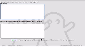 Genesis Elementary Grading for Kindergarten