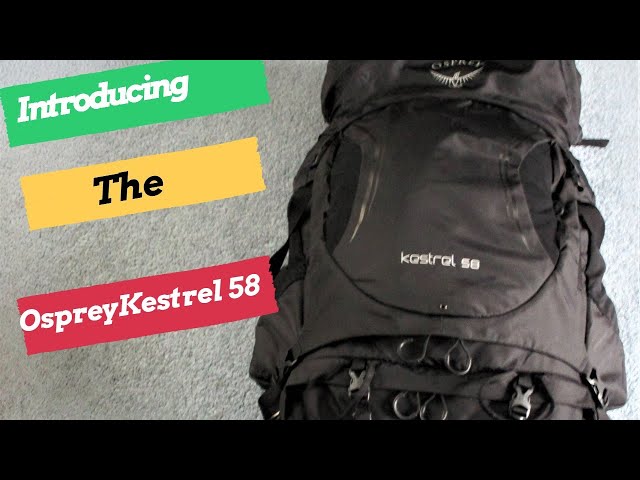 samenzwering Classificeren Klassiek Osprey Kestrel 58 Liter Backpack vlog - YouTube