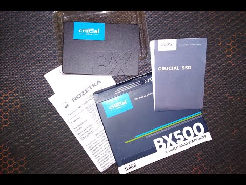 Обзор розпаковка Crucial BX500 120GB із Rozetka