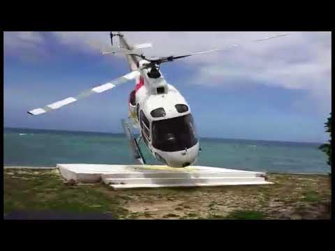 Helicopter As-350 crash during landing - YouTube