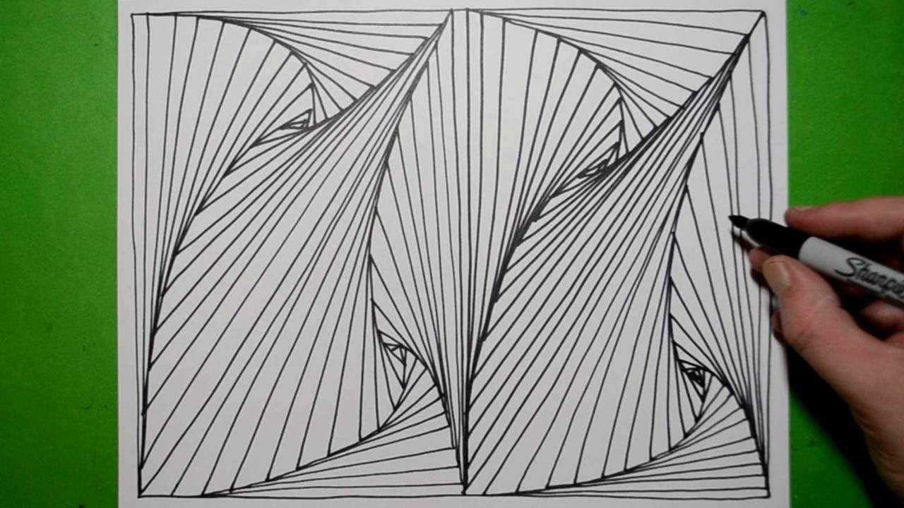 Quick Doodle Line Illusion Drawing #31 